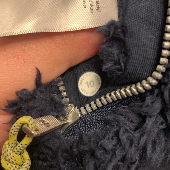 Lululemon Oh So Sherpa Jacket Navy 10 - Picture 8 of 9